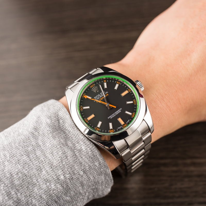 ROLEX ロレックス ミルガウス 116400GV ブラック ランダムシリアル-BRAND OFF