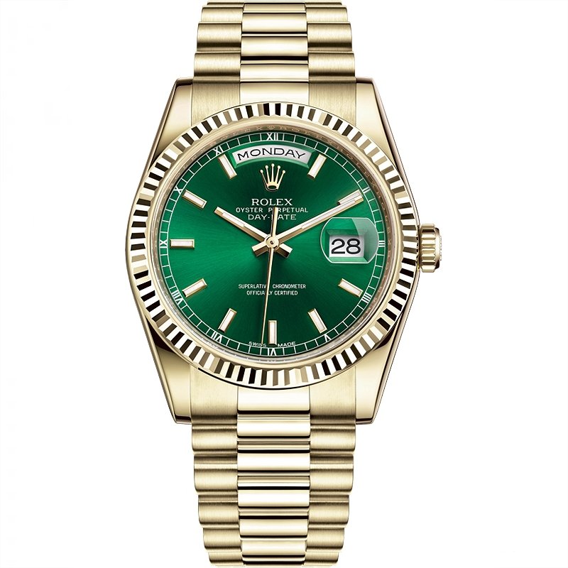 ロレックス ROLEX デイデイト 36 118238 グリーン文字盤-BRAND OFF