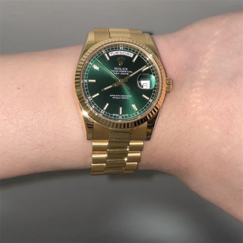 ロレックス ROLEX デイデイト 36 118238 グリーン文字盤-BRAND OFF