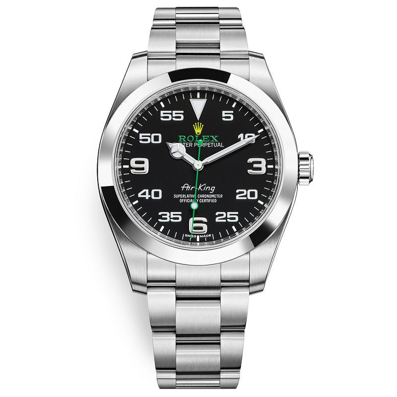 ロレックス エアキング ランダム ブラックROLEX AIR-KING 116900-BRAND OFF