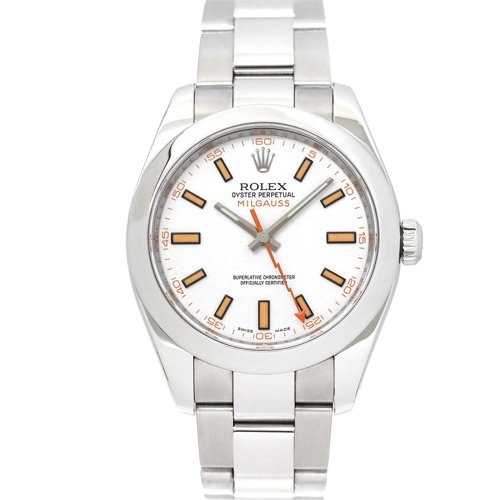 ロレックス ミルガウス ランダム ホワイト ROLEX MILGAUSS 116400-BRAND OFF