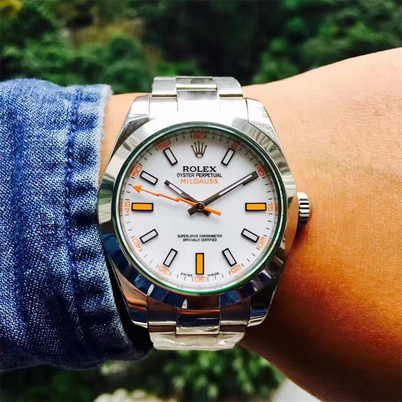 ロレックス ミルガウス ランダム ホワイト ROLEX MILGAUSS 116400-BRAND OFF
