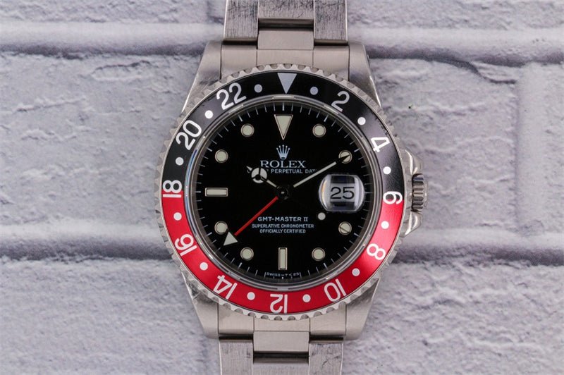 ROLEXロレックスグリニッジタイプ2赤と黒のコーラリング16710COKE-BRAND OFF