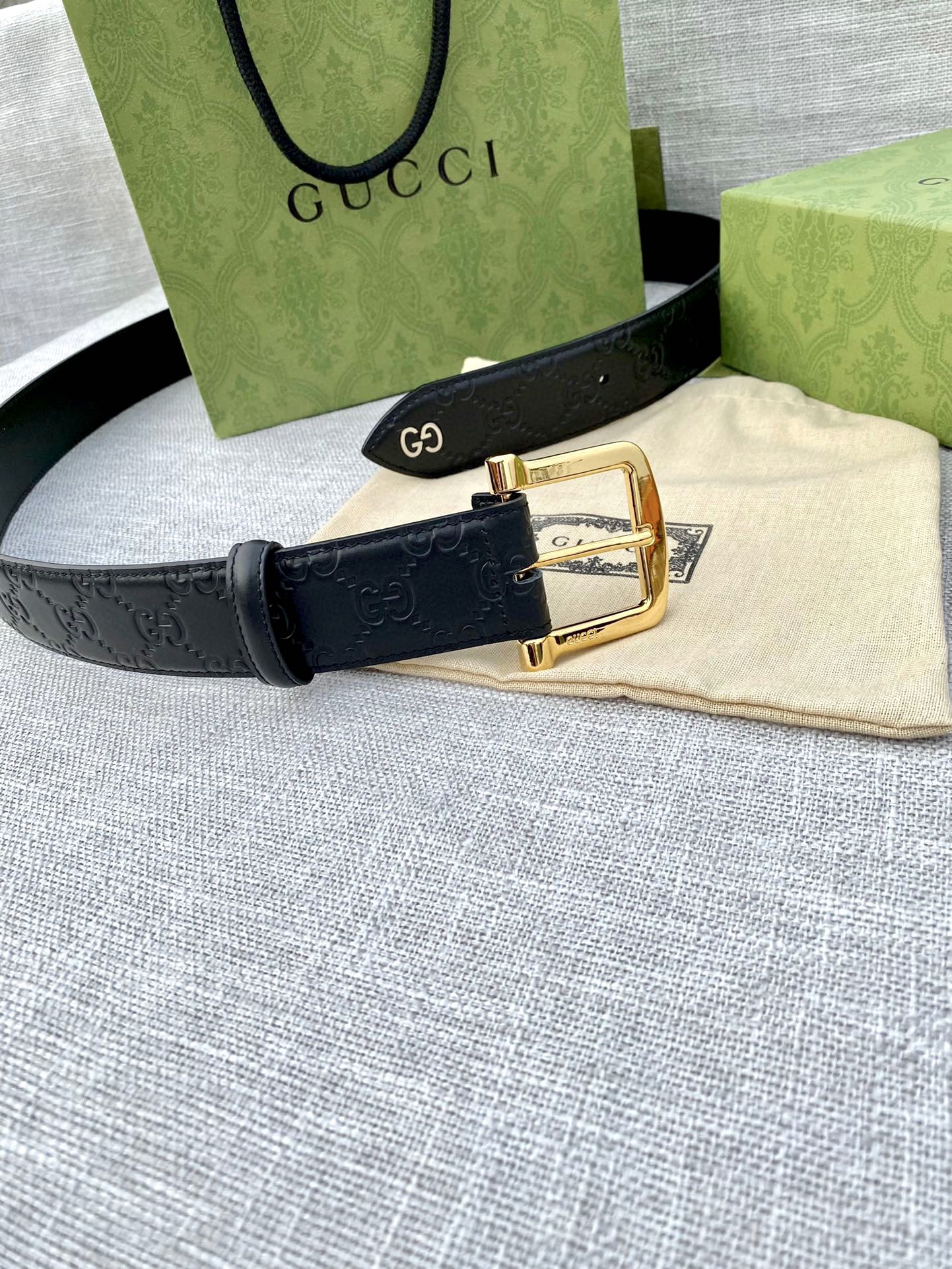 【GUCCI】(クッチ) 4cmベルト メンズ-BRAND OFF