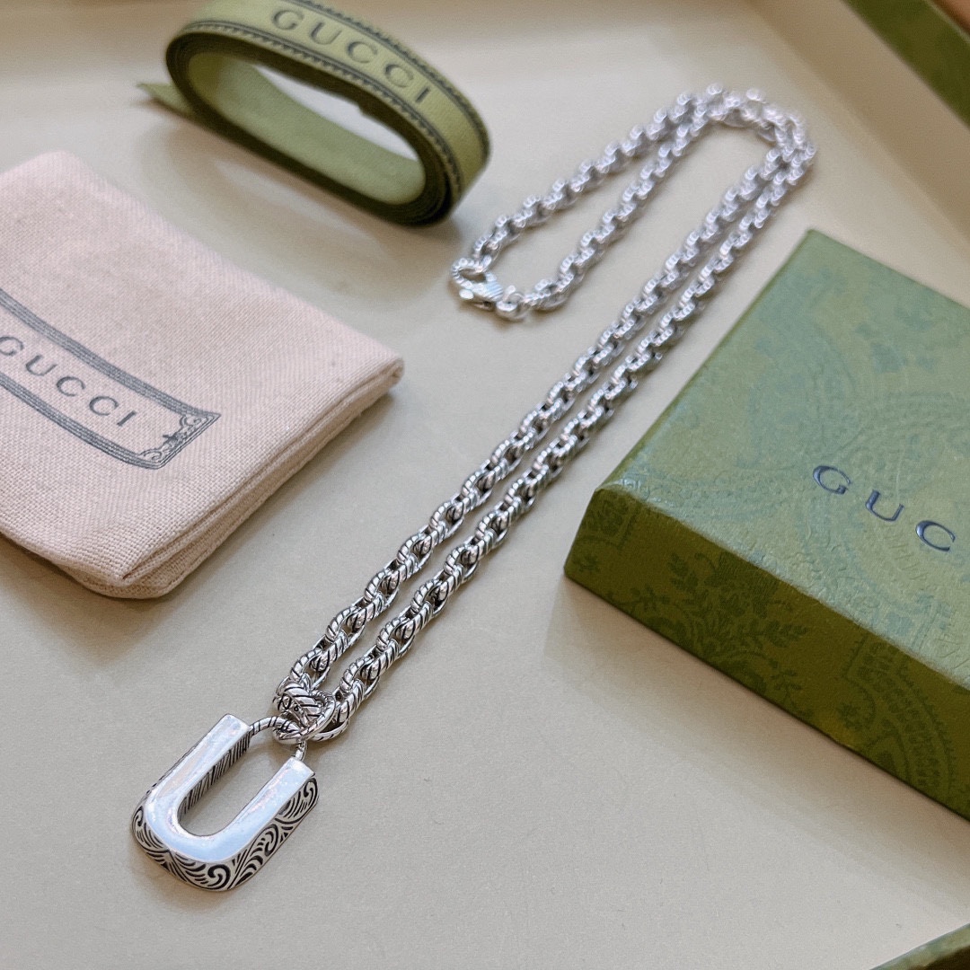 【GUCCI 】ネックレス、新しいネックレス万能シンプルファッションオーナメント-BRAND OFF