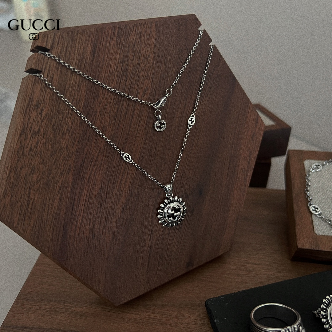 【GUCCI 】ネックレス、新しいネックレス万能シンプルファッションオーナメント-BRAND OFF