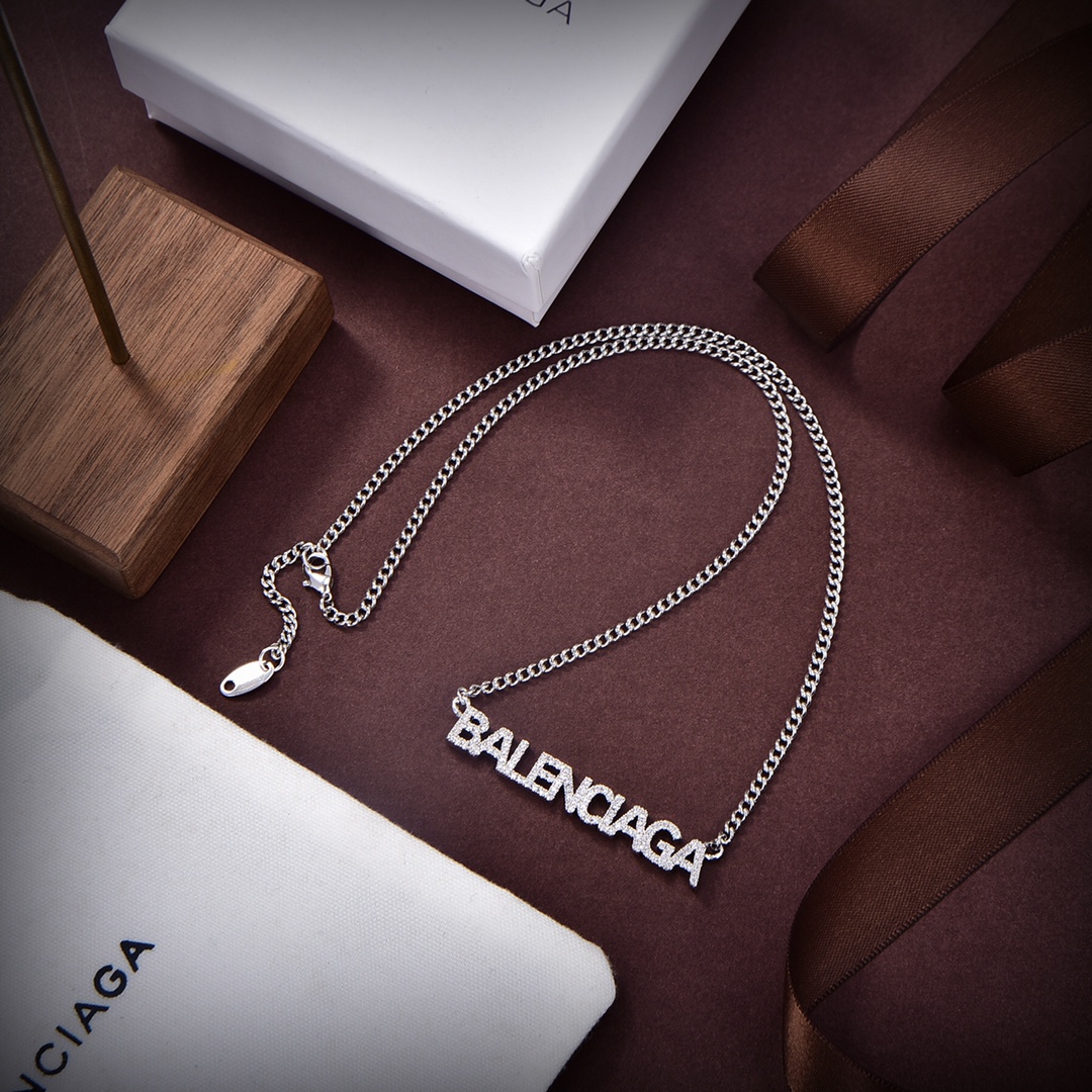 【2026】【BALENCIAGA 】ネックレス、新しいネックレス万能シンプルファッションオーナメント-BRAND OFF