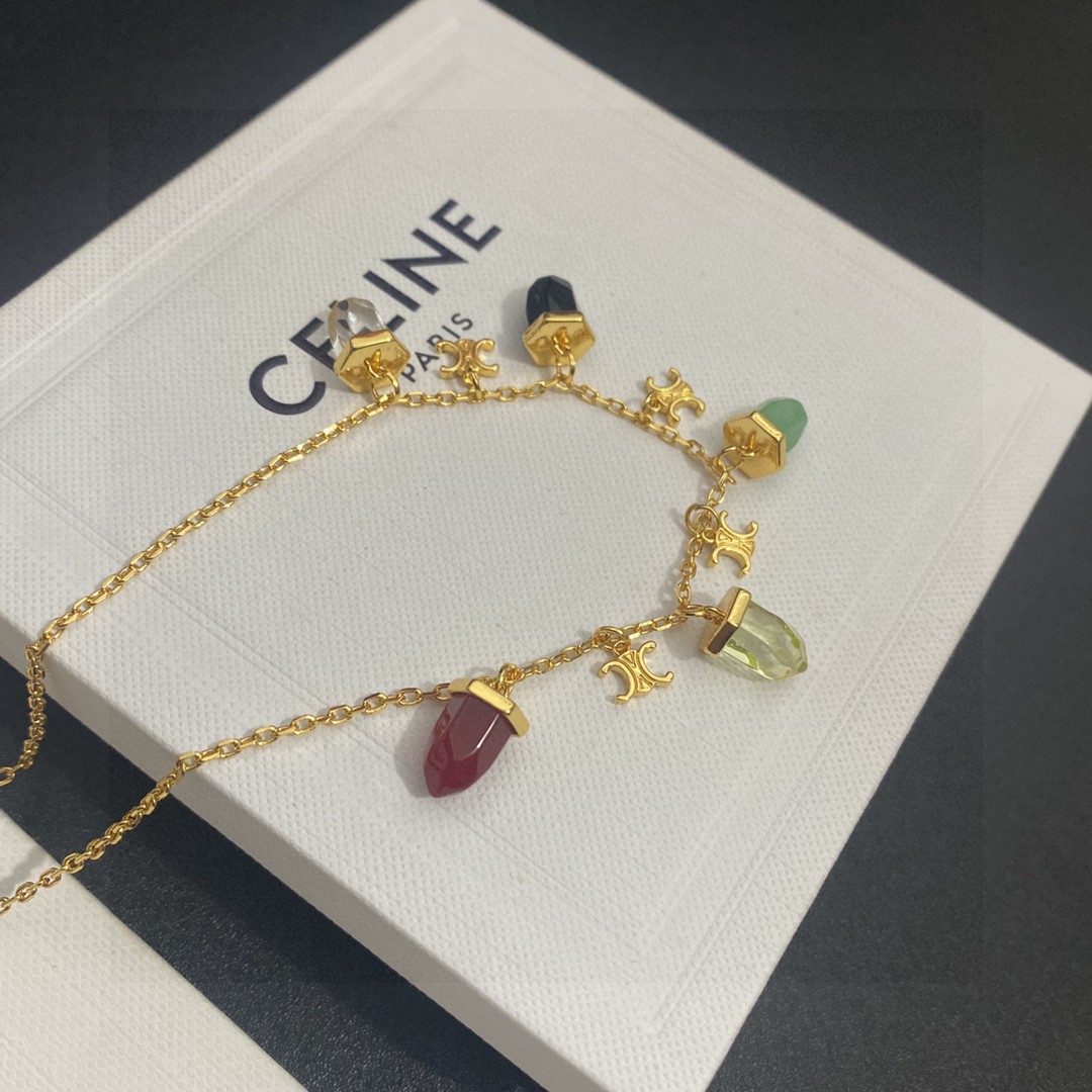 【CELINE】ネックレス、新しいネックレス万能シンプルファッションオーナメント-BRAND OFF