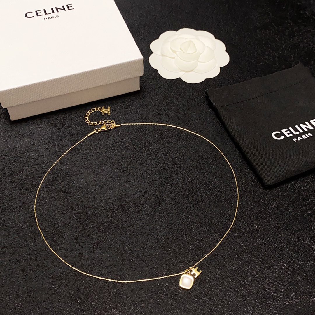 【CELINE】ネックレス、新しいネックレス万能シンプルファッションオーナメント-BRAND OFF