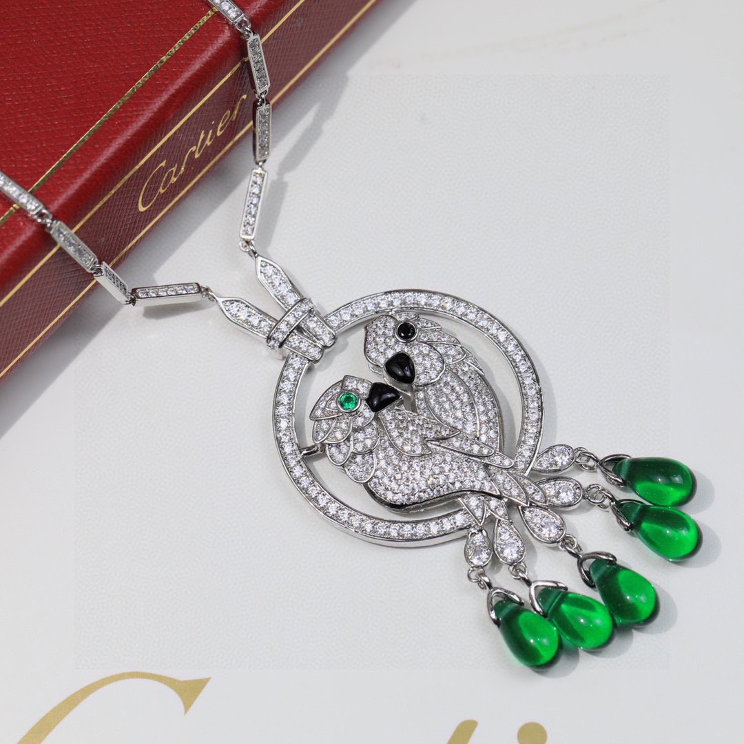 【CARTIER】ネックレス、新しいネックレス万能シンプルファッションオーナメント-BRAND OFF