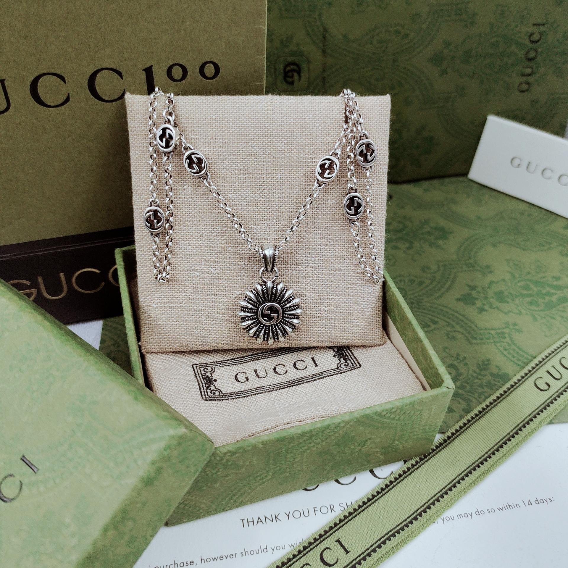 【GUCCI】ネックレス、新しいネックレス万能シンプルファッションオーナメント-BRAND OFF