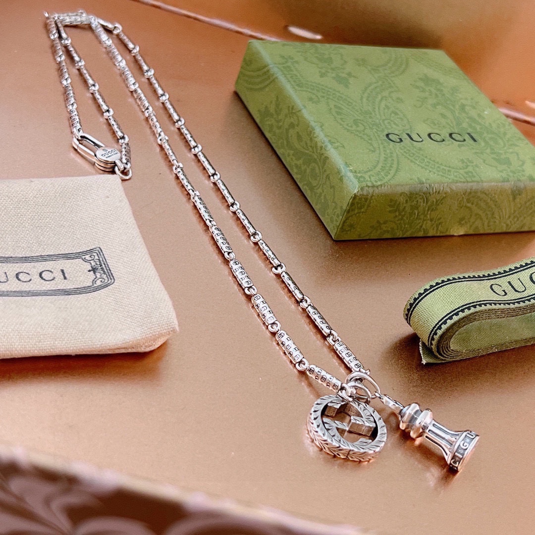 【2026】【GUCCI】ネックレス、新しいネックレス万能シンプルファッションオーナメント-BRAND OFF