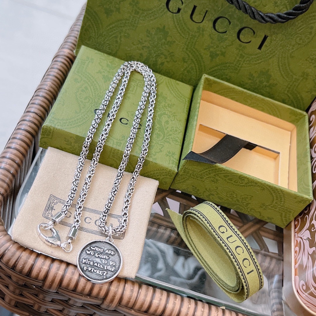 【GUCCI】ネックレス、新しいネックレス万能シンプルファッションオーナメント-BRAND OFF