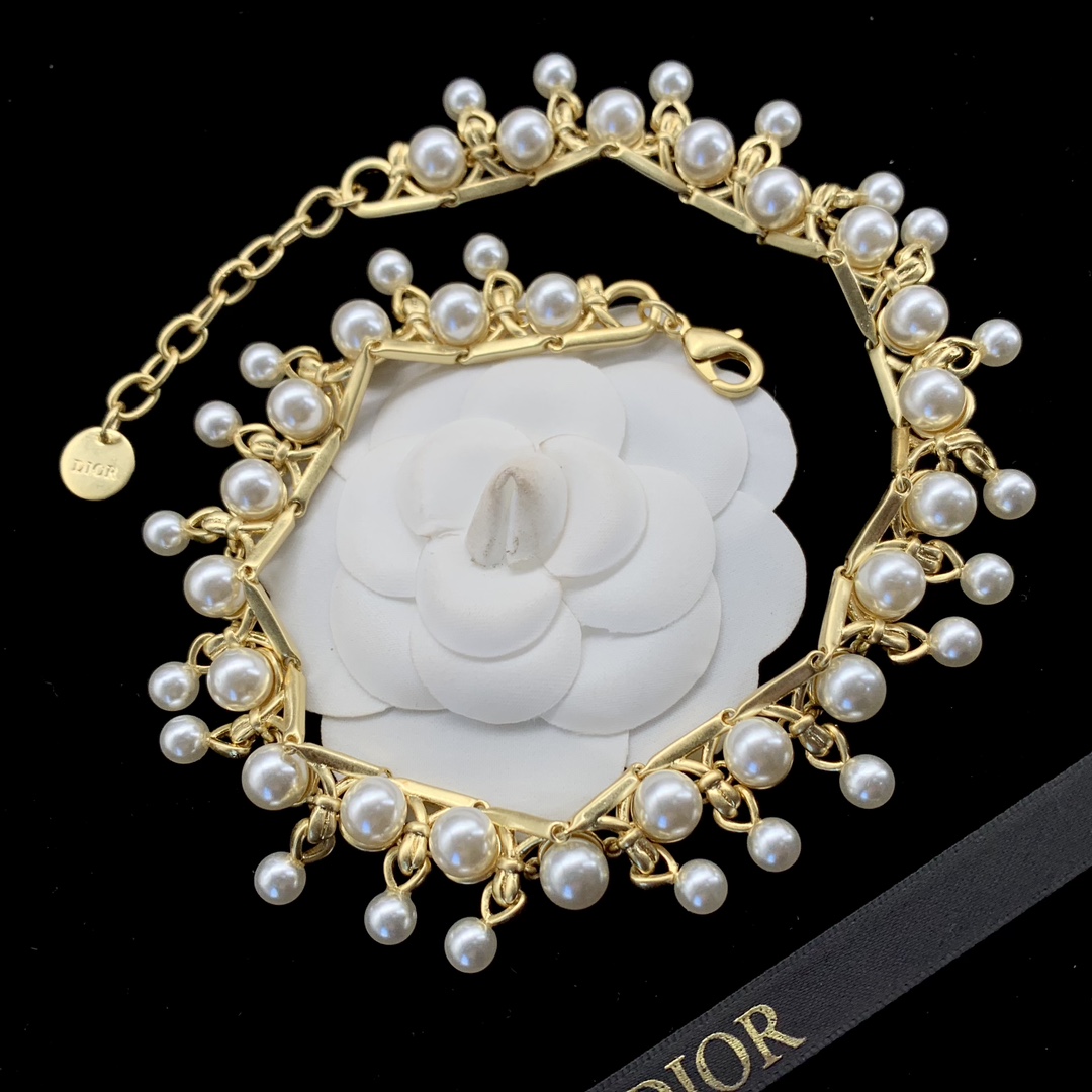 【 DIOR】ネックレス、新しいネックレス万能シンプルファッションオーナメント-BRAND OFF