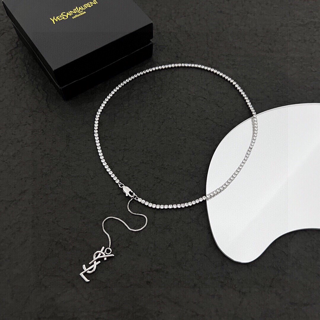 【YSL SAINT LAURENT  】サンローラン ネックレス、新しいネックレス万能シンプルファッションオーナメント-BRAND OFF