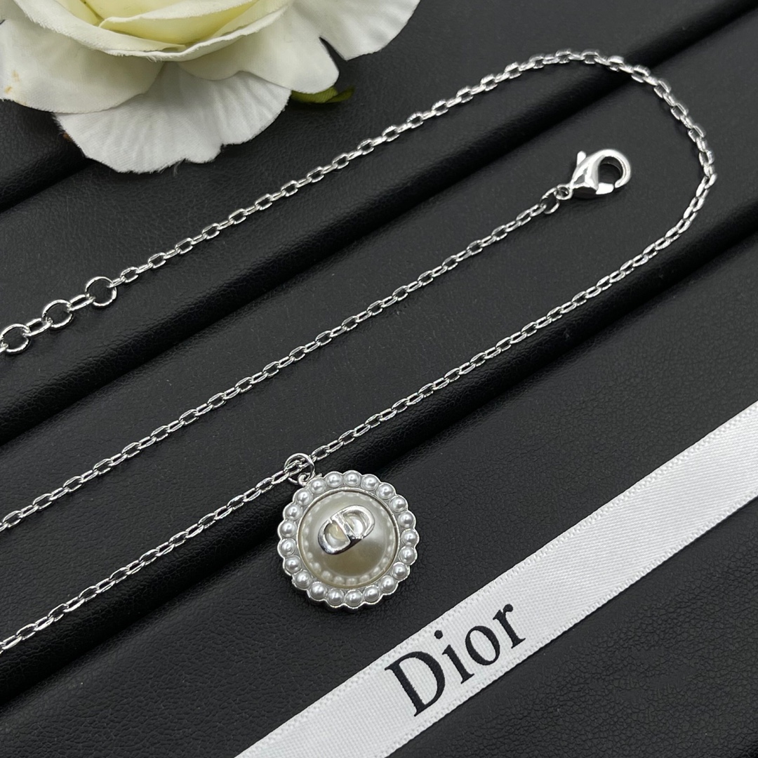 【DIOR】ネックレス、新しいネックレス万能シンプルファッションオーナメント-BRAND OFF