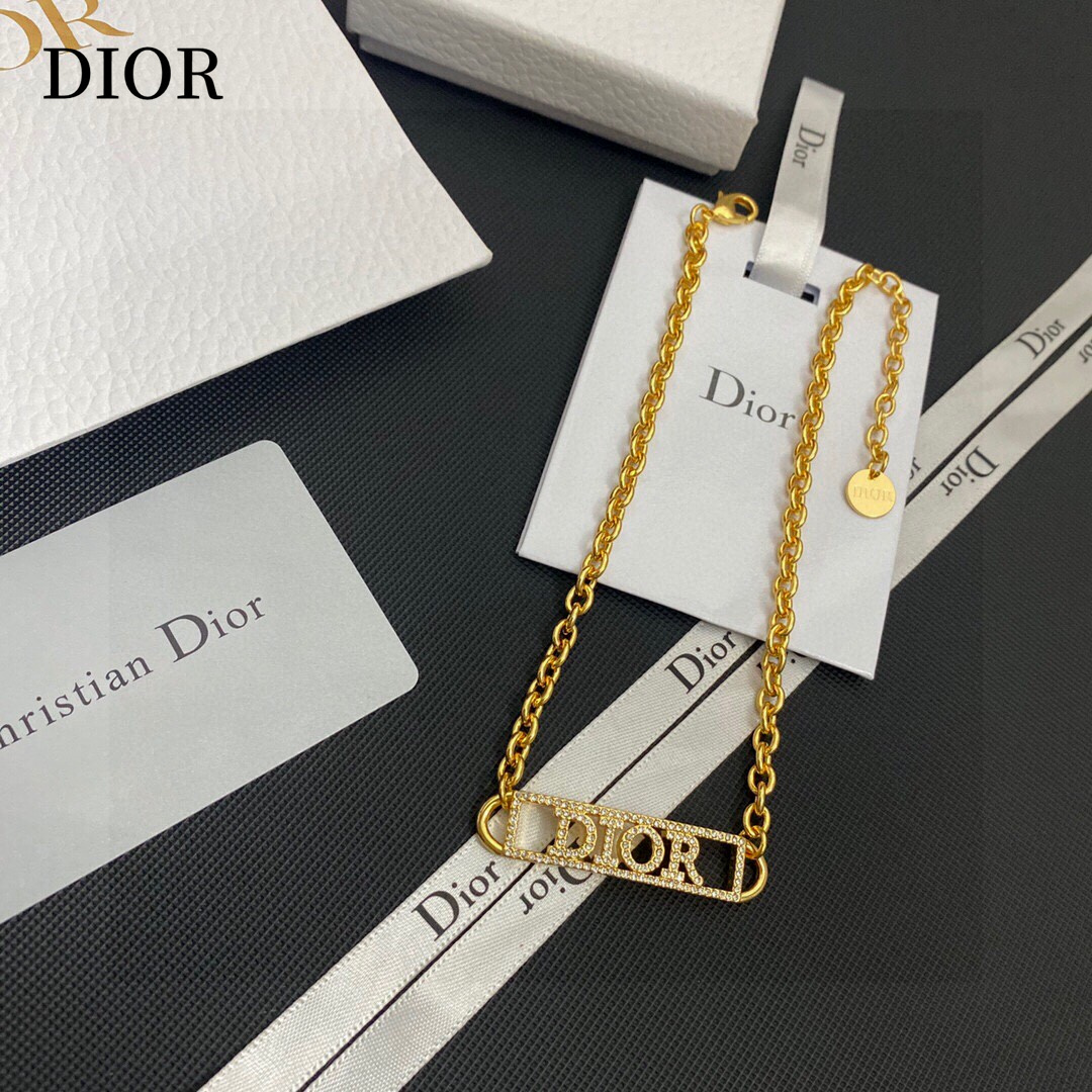【DIOR】ネックレス、新しいネックレス万能シンプルファッションオーナメント-BRAND OFF