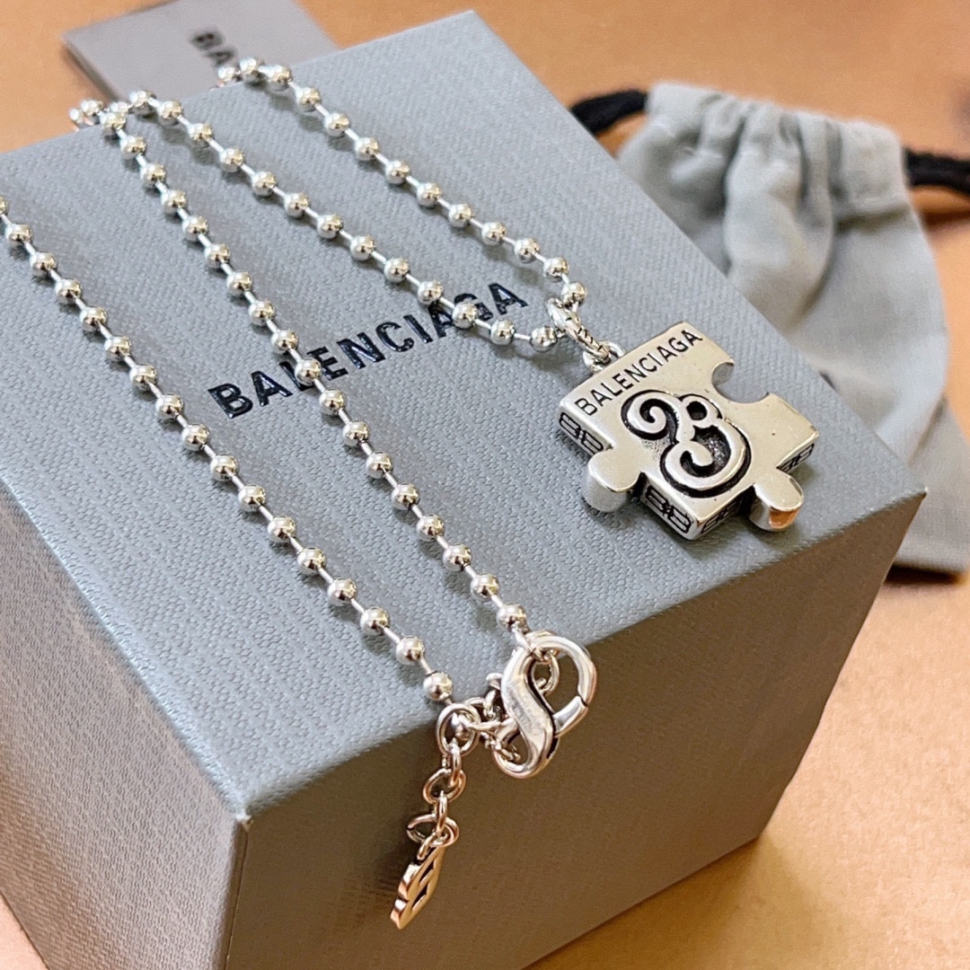 【BALENCIAGA】ネックレス、新しいネックレス万能シンプルファッションオーナメント-BRAND OFF