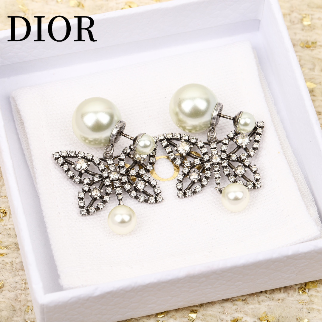 【DIOR】ディオール  ファッションスタイルのイヤリング-BRAND OFF