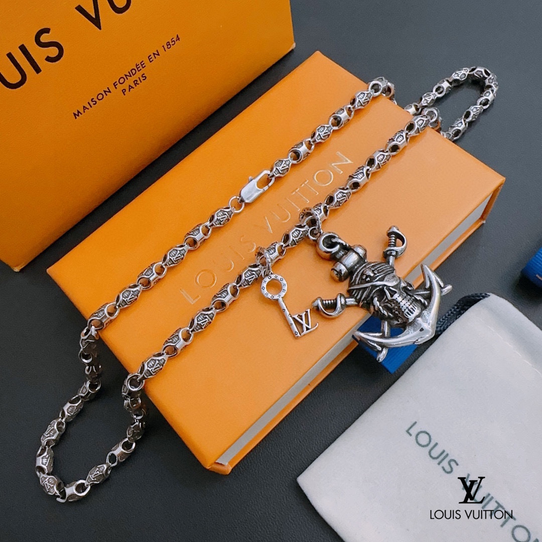 【LOUIS VUITTON】ネックレス、新しいネックレス万能シンプルファッションオーナメント-BRAND OFF
