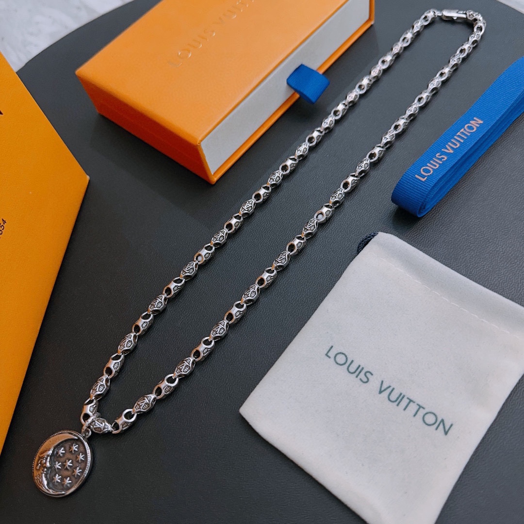 【LOUIS VUITTON】ネックレス、新しいネックレス万能シンプルファッションオーナメント-BRAND OFF