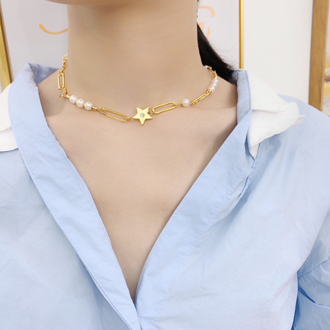 【DIOR】ネックレス、新しいネックレス万能シンプルファッションオーナメント-BRAND OFF