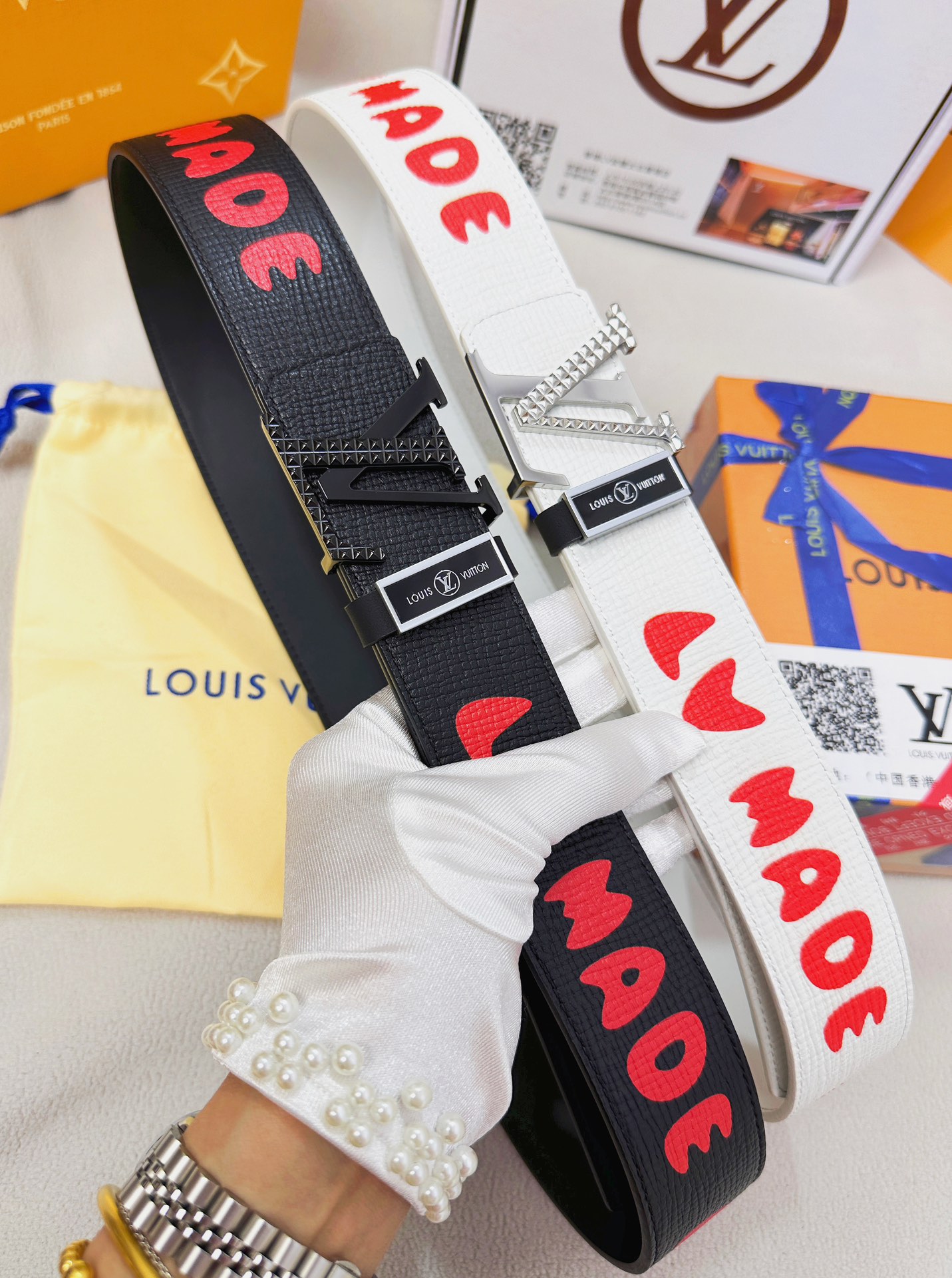 【LOUIS VUITTON】(ルイヴィトン) 3.8cmベルト メンズ-BRAND OFF