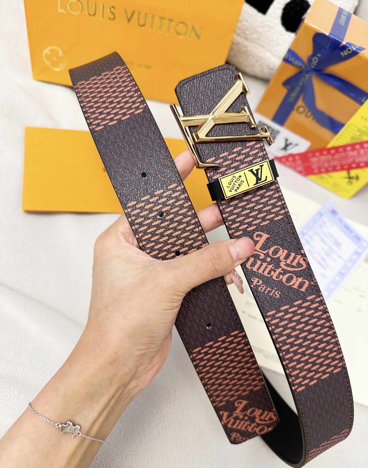 【LOUIS VUITTON】(ルイヴィトン) 3.8cmベルト メンズ-BRAND OFF