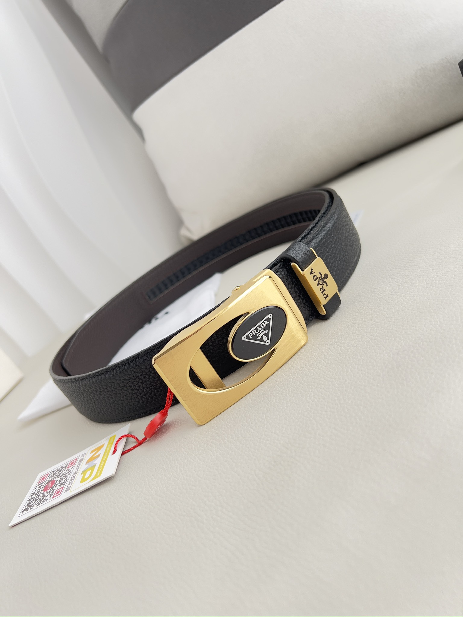 【PRADA】(プラダ) 3.5cmベルト メンズ-BRAND OFF