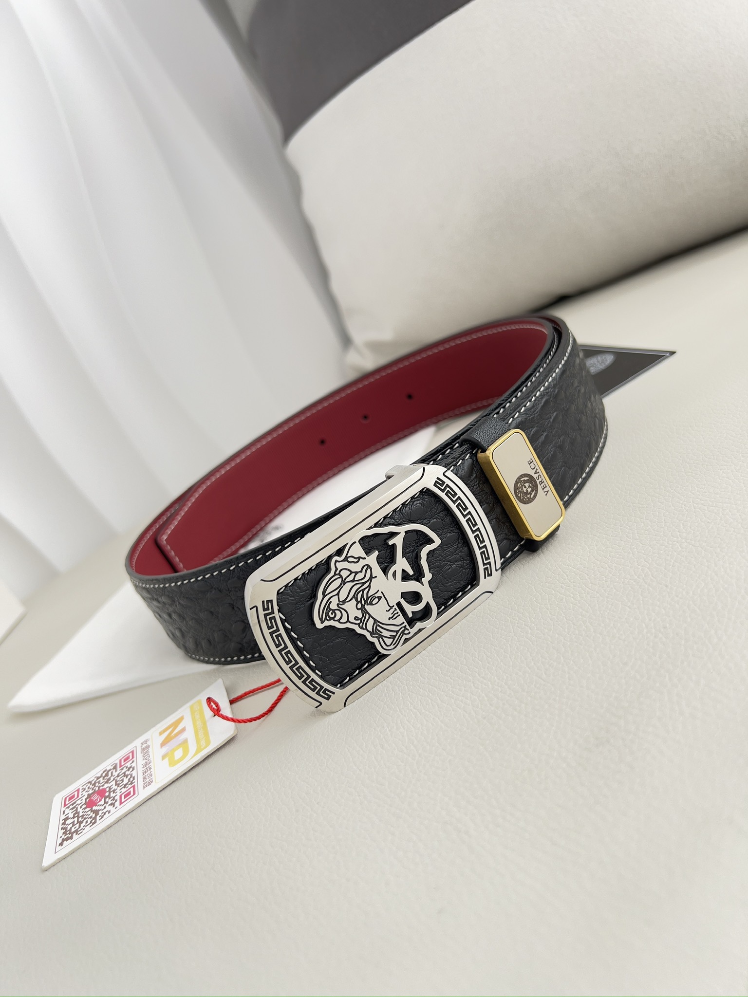 【VERSACE】(ヴェルサーチ) 3.8cmベルト メンズ 240903-BRAND OFF