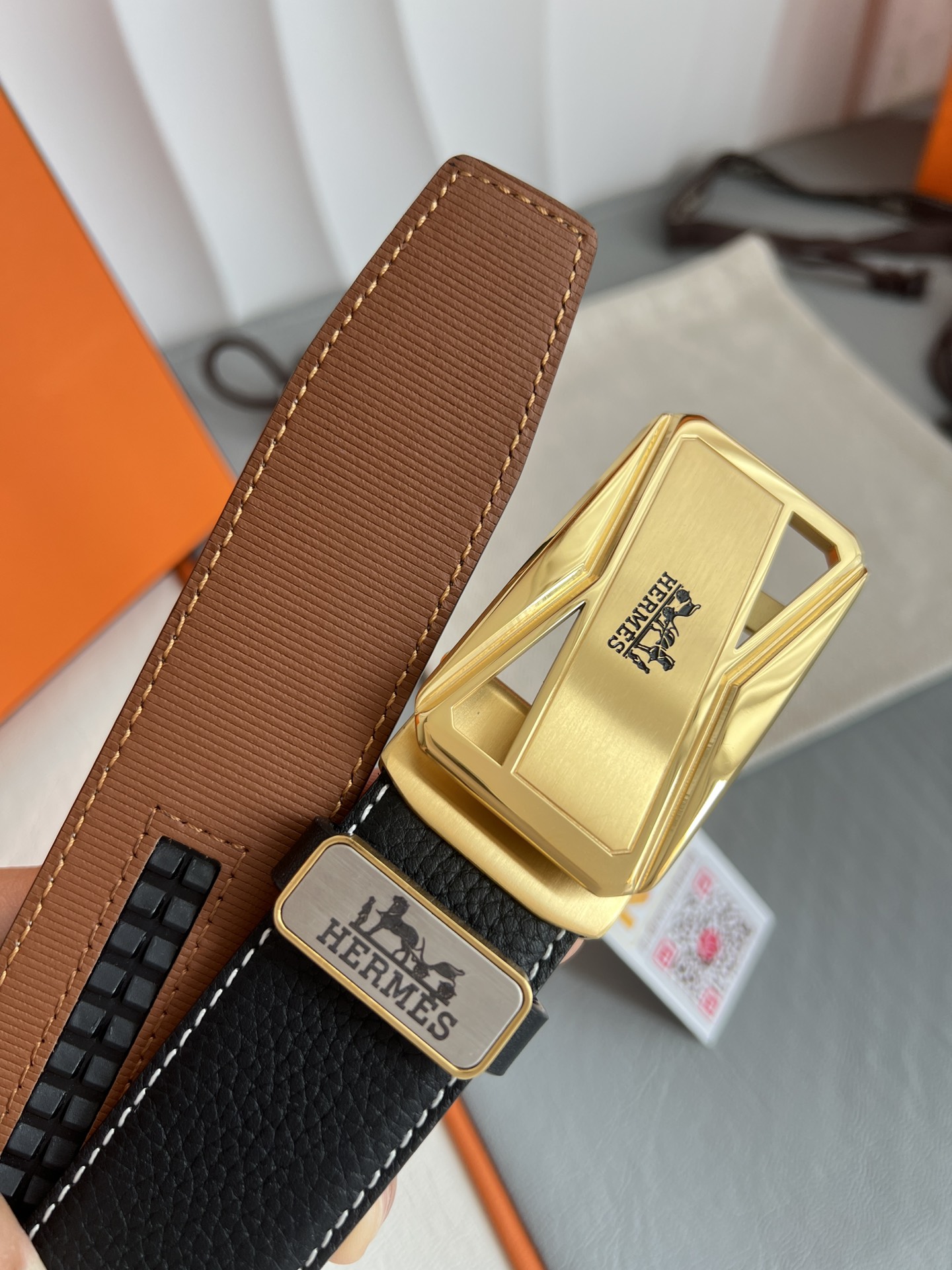 【Hermès】(エルメス) 3.5cmベルト メンズ 24706-BRAND OFF