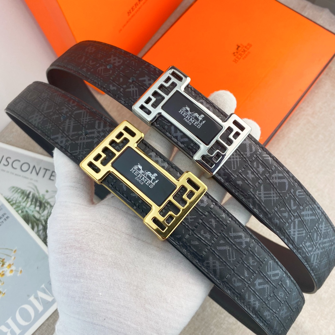【Hermès】(エルメス) 3.8cmベルト メンズ-BRAND OFF