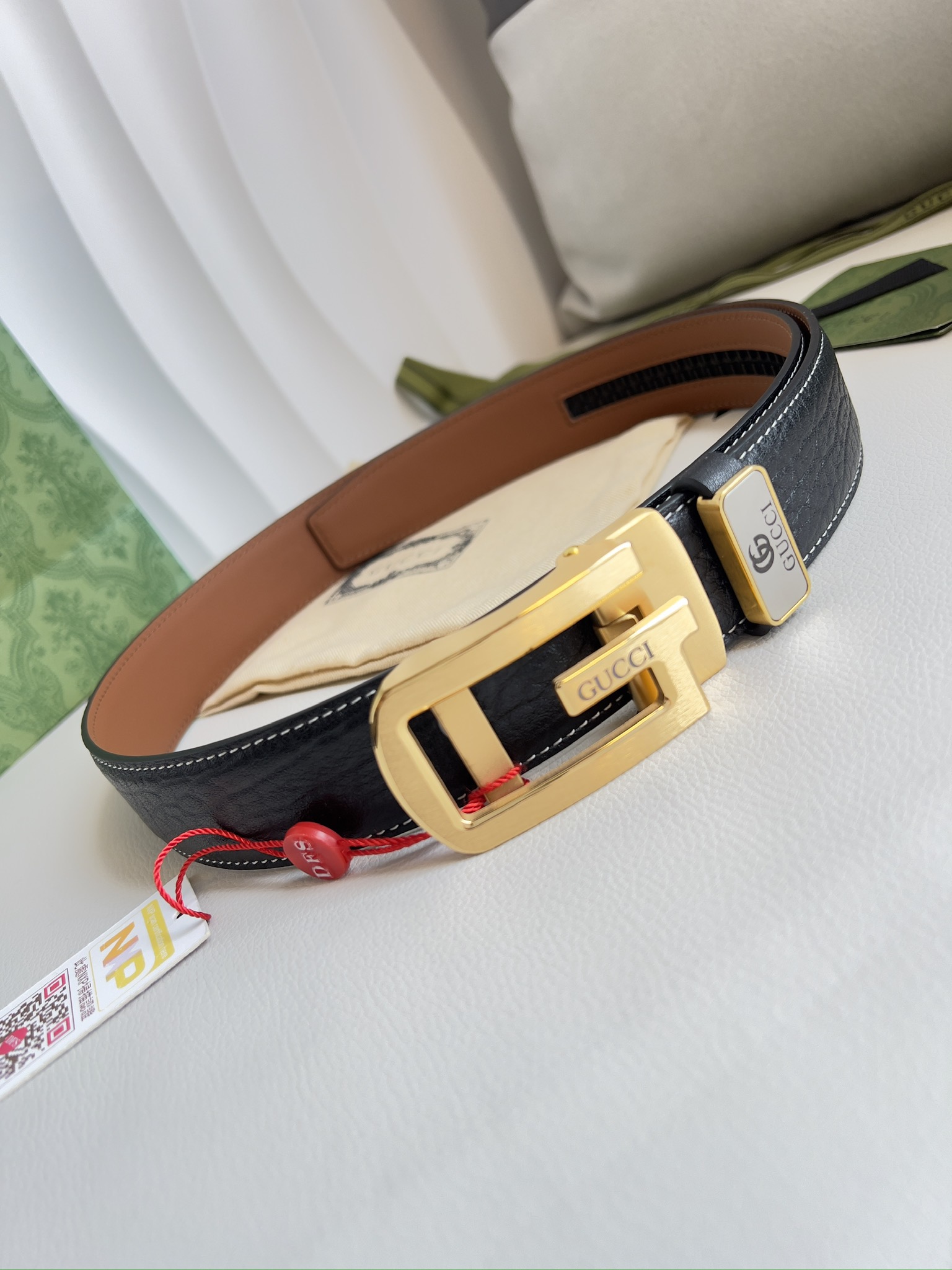 【GUCCI】(グッチ) 3.5cmベルト メンズ-BRAND OFF