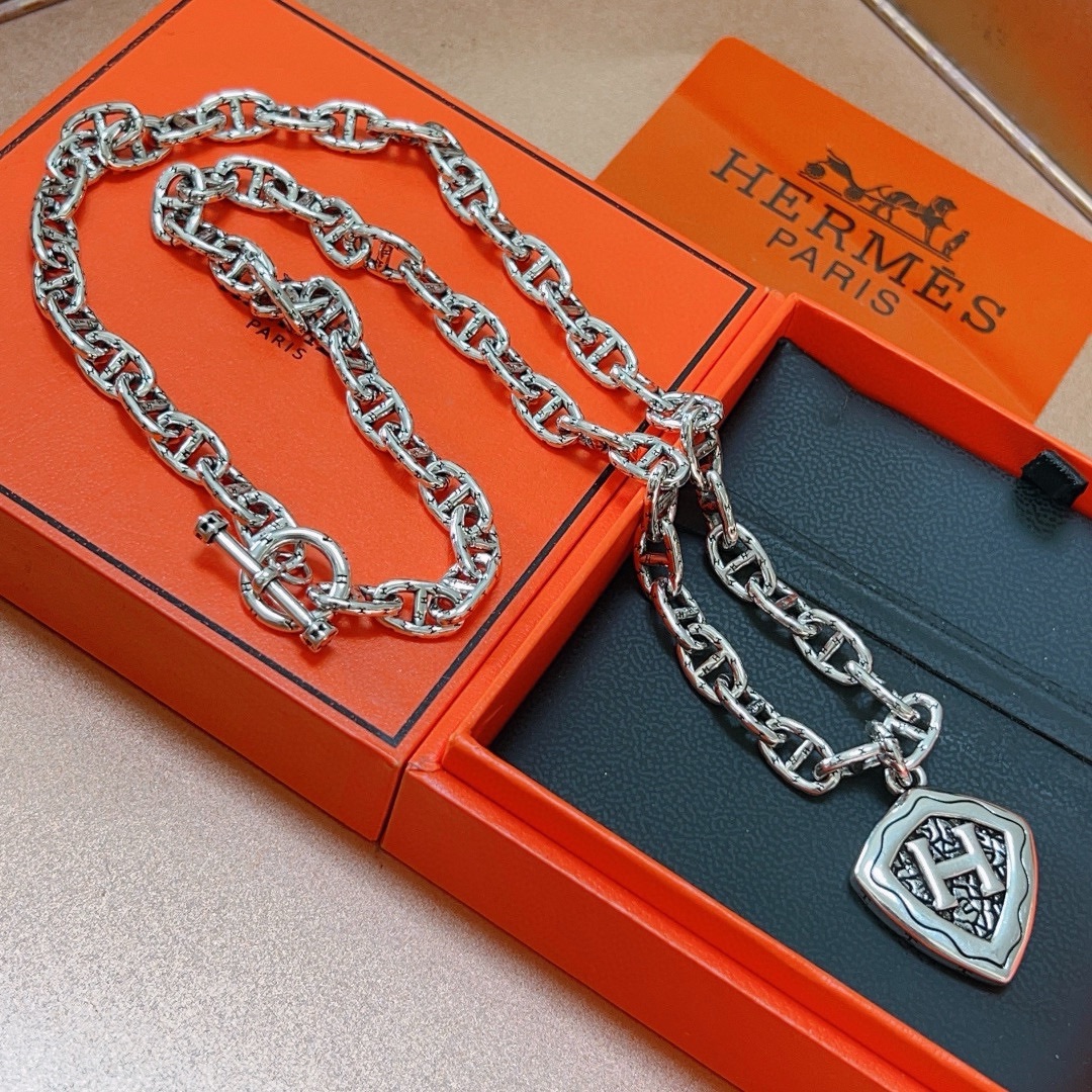 【 HERMES】ネックレス、新しいネックレス万能シンプルファッションオーナメント 2473-BRAND OFF