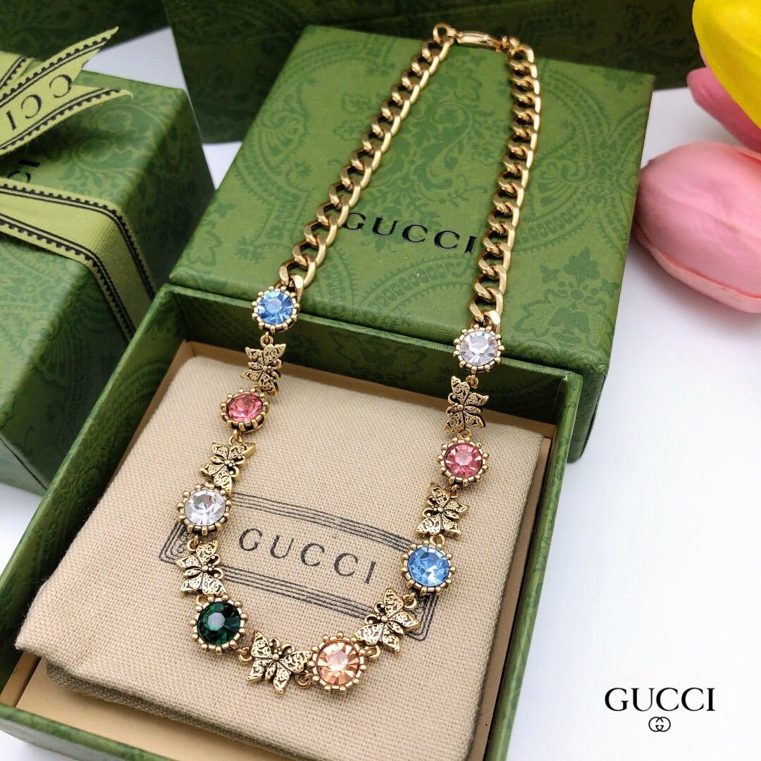 【2026】【GUCCI】ネックレス、新しいネックレス万能シンプルファッションオーナメント 2474-BRAND OFF