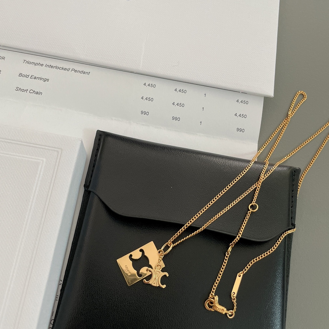 【CELINE】ネックレス、新しいネックレス万能シンプルファッションオーナメント 2474-BRAND OFF