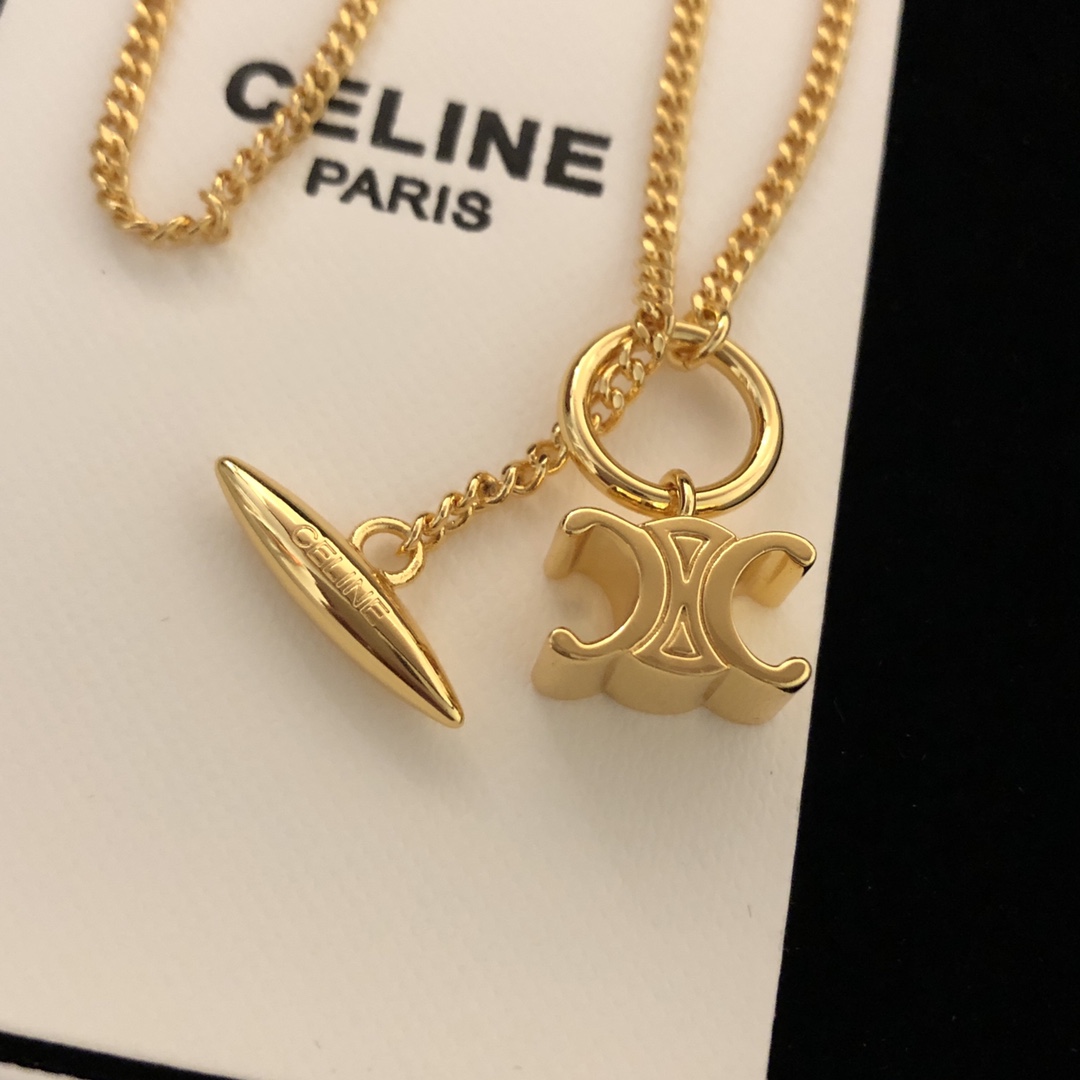 【2026】【CELINE】ネックレス、新しいネックレス万能シンプルファッションオーナメント 2474-BRAND OFF