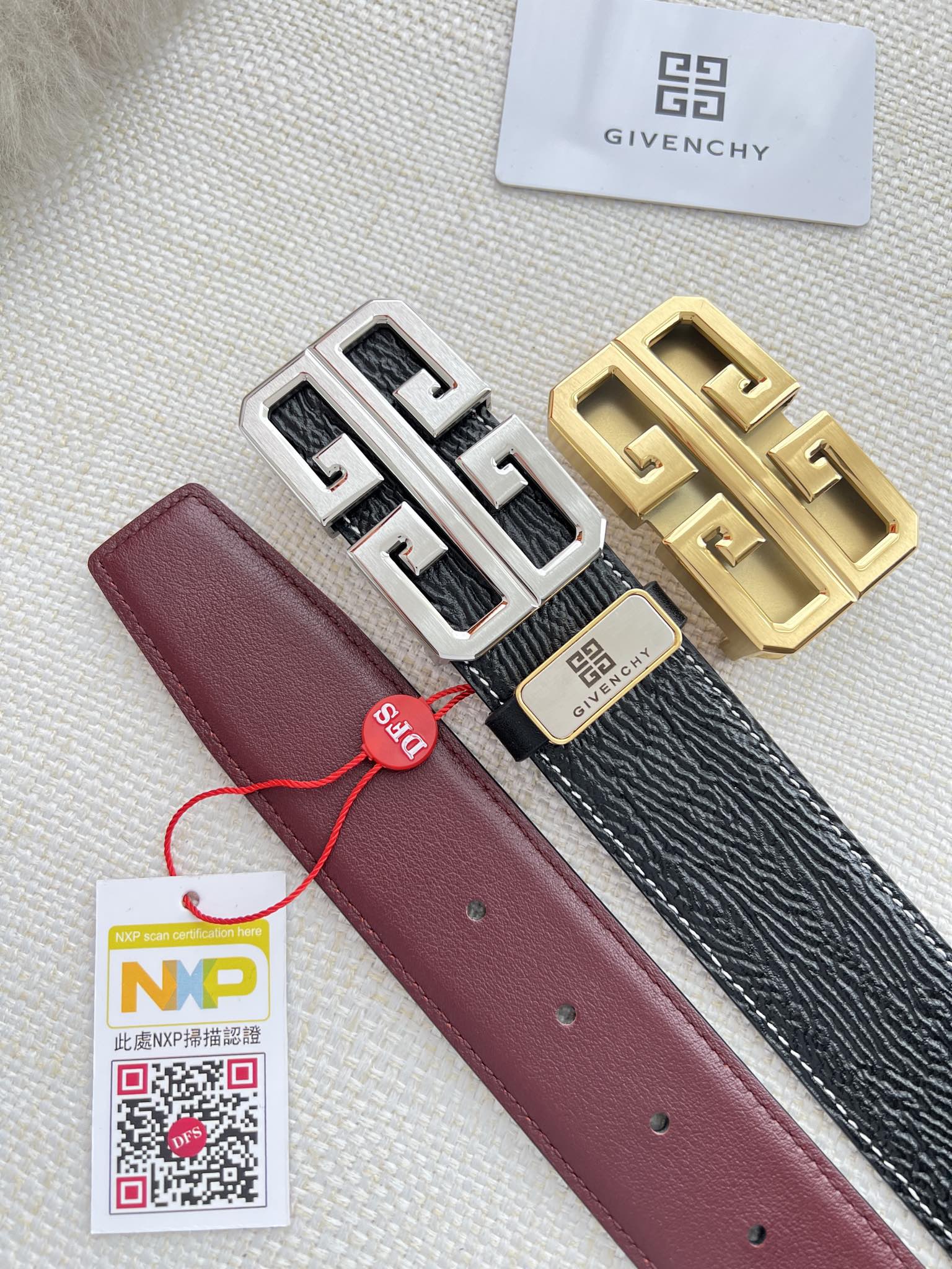 【GIVENCHY】(ジバンシー) 3.8cmベルト メンズ 24706-BRAND OFF