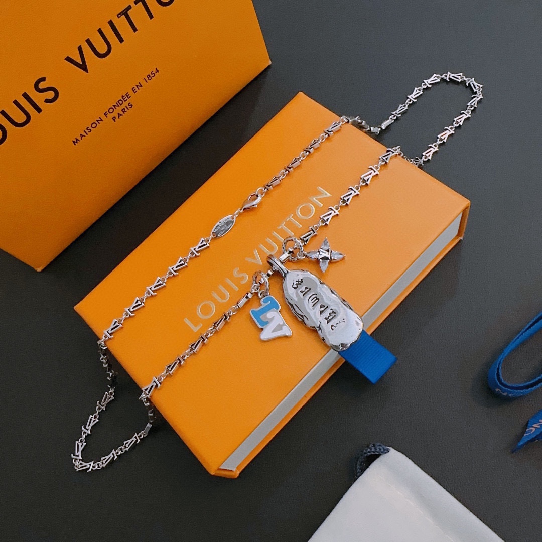 【LOUIS VUITTON】ネックレス、新しいネックレス万能シンプルファッションオーナメント 240728-BRAND OFF