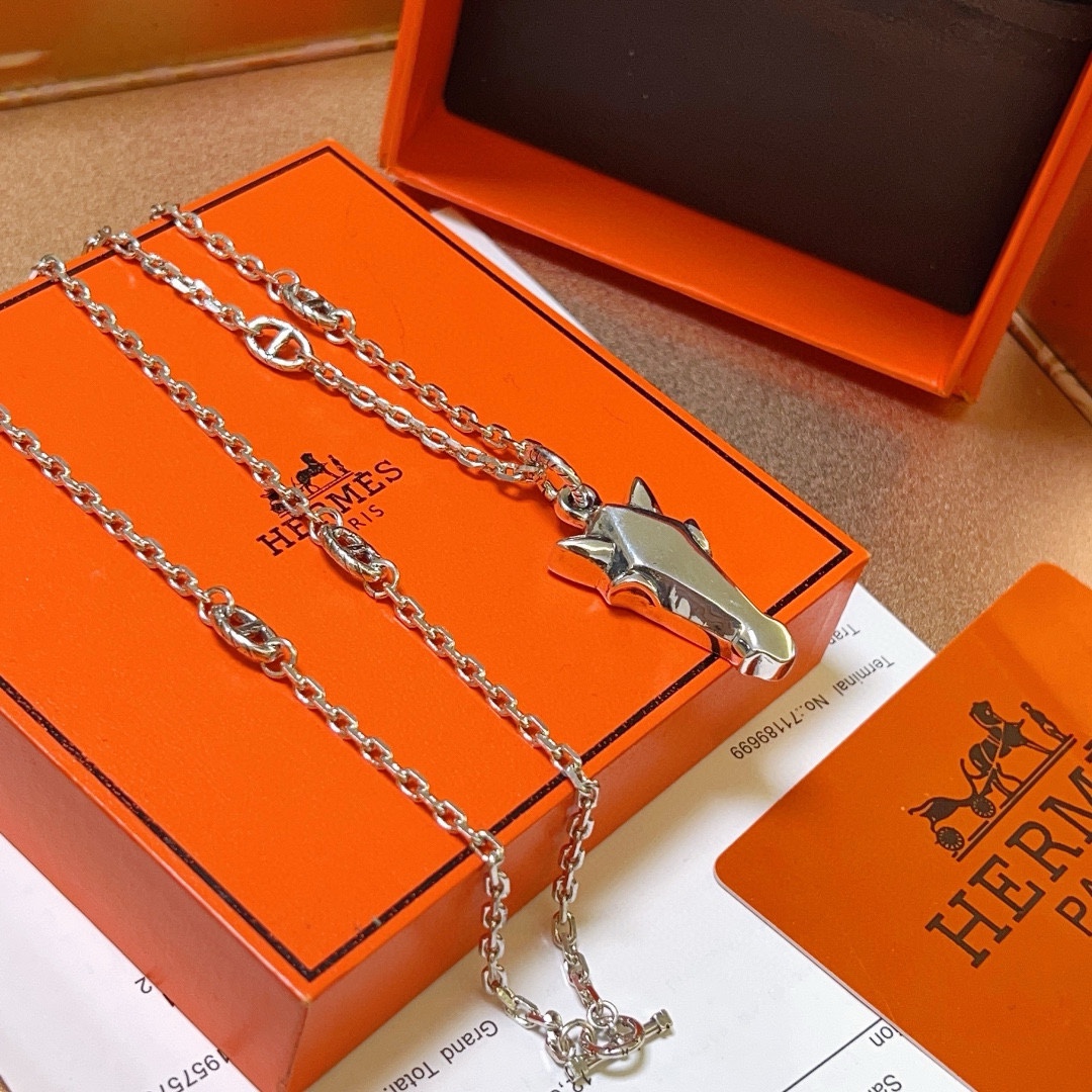 【HERMES】ネックレス、新しいネックレス万能シンプルファッションオーナメント 240730-BRAND OFF