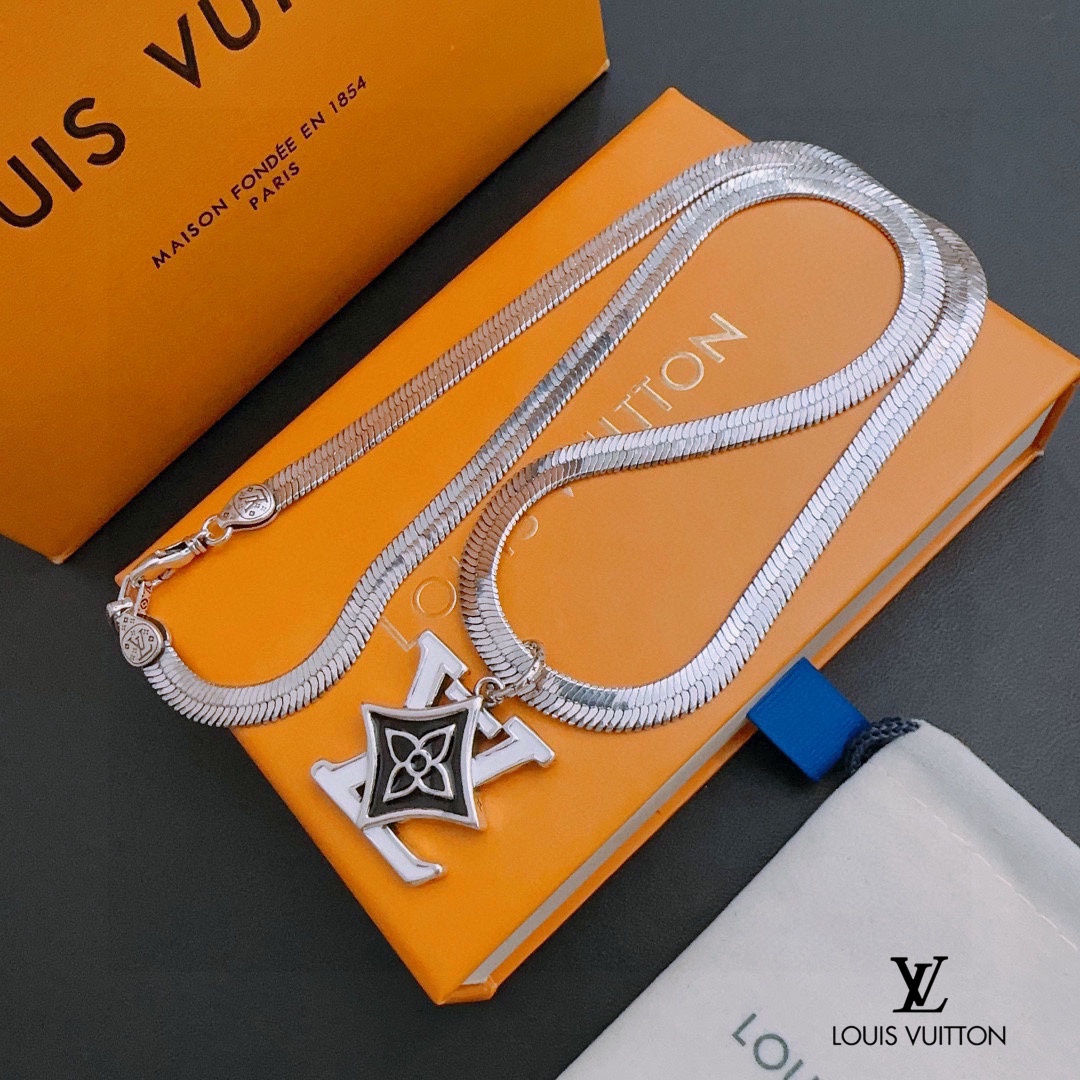 【2026】LV【LOUIS VUITTON】ネックレス、新しいネックレス万能シンプルファッションオーナメント 240813-BRAND OFF