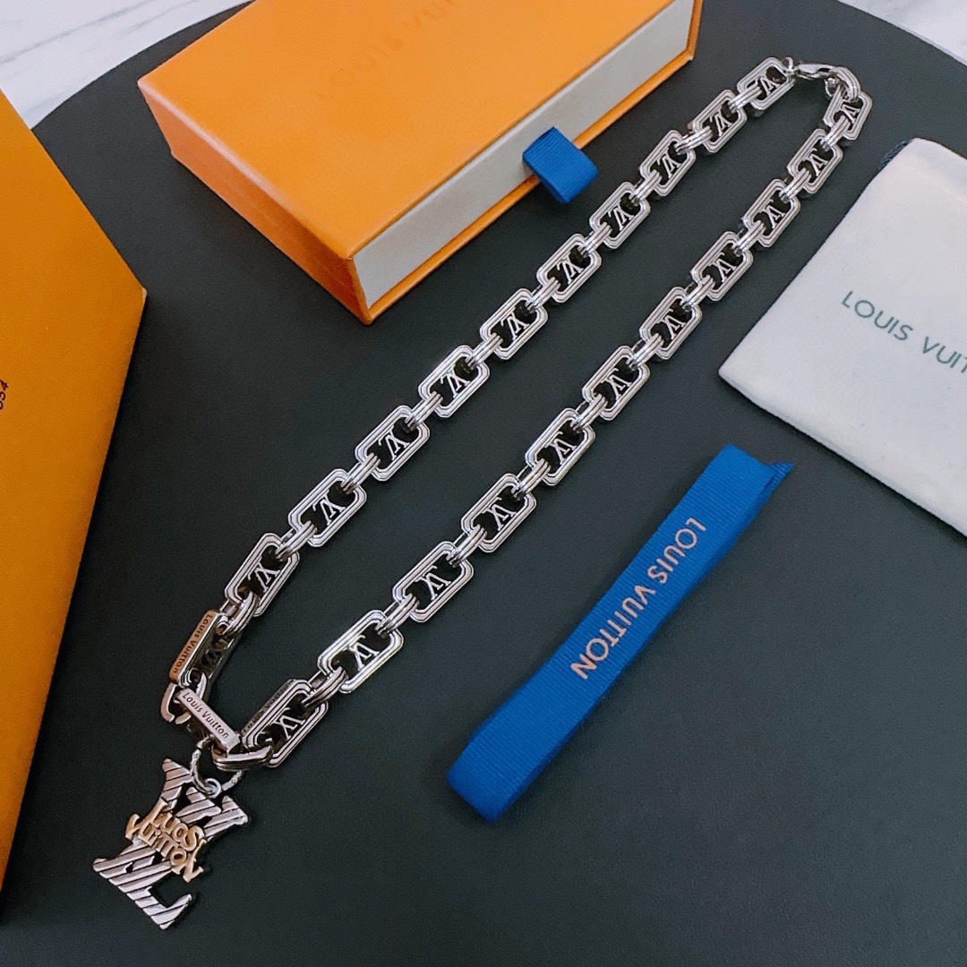 【LOUIS VUITTON】ネックレス、新しいネックレス万能シンプルファッションオーナメント 240813-BRAND OFF