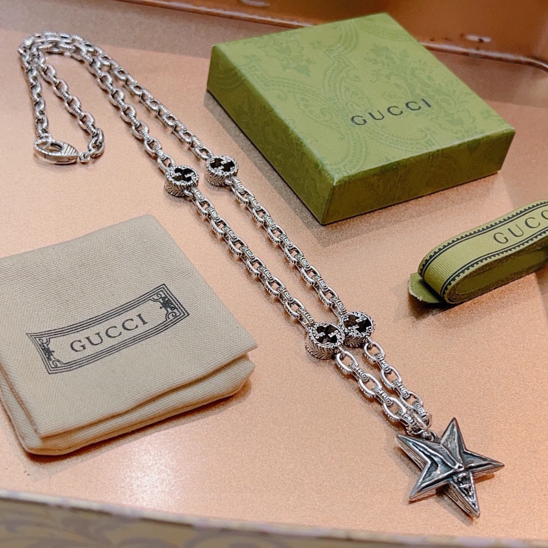 【GUCCI】ネックレス、新しいネックレス万能シンプルファッションオーナメント 240815-BRAND OFF