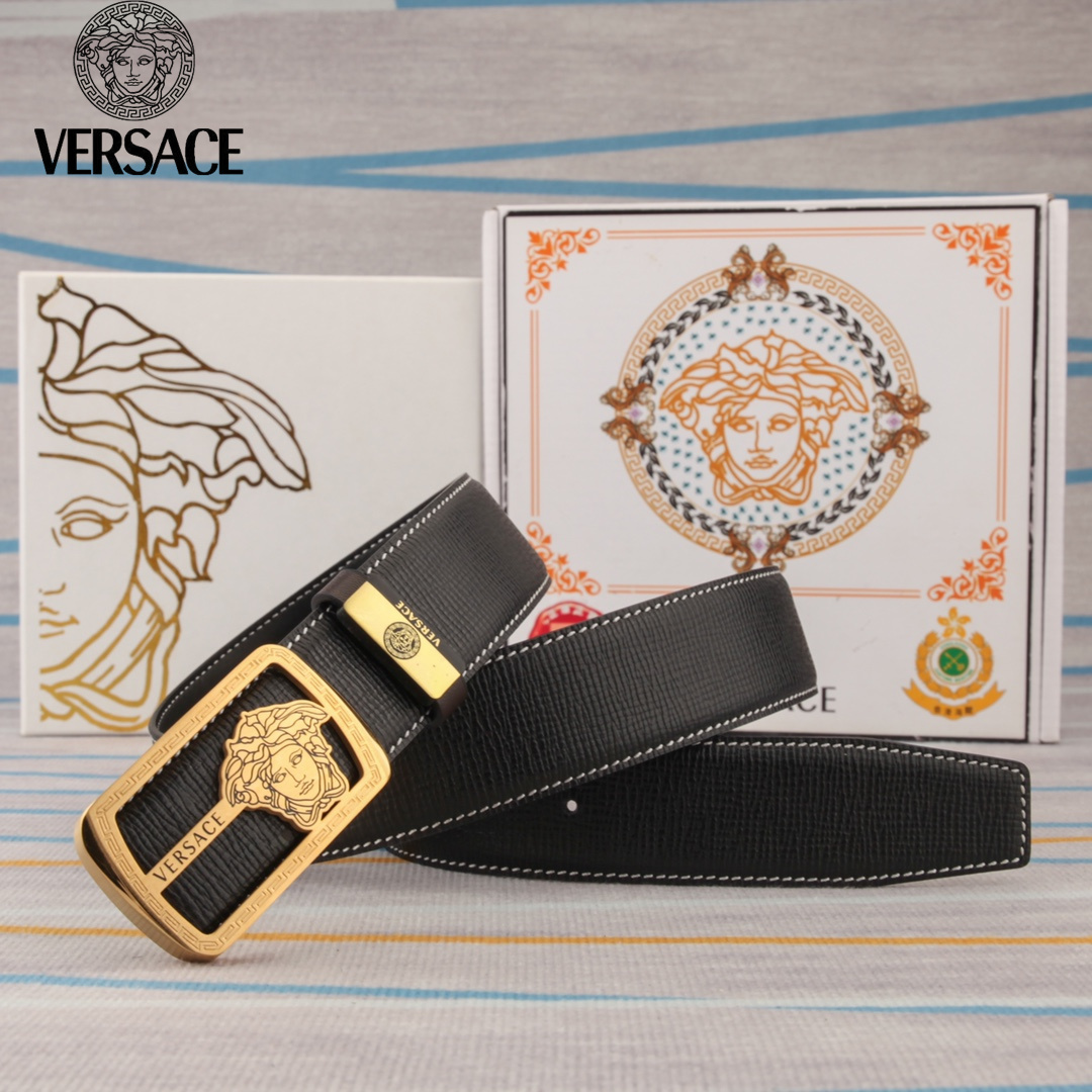 【VERSACE】(ヴェルサーチ) 3.8cmベルト メンズ 240903-BRAND OFF