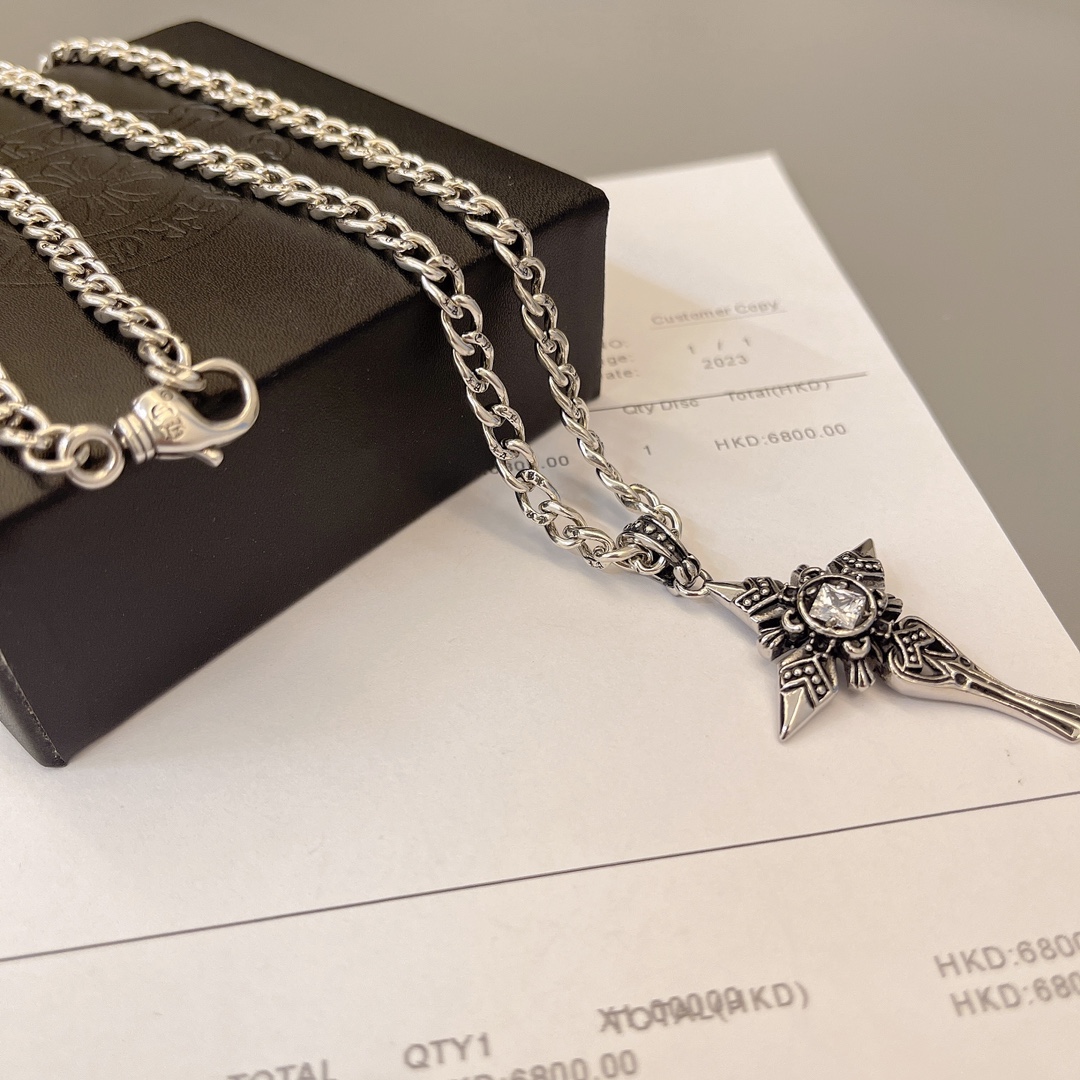 【CHROME HEARTS】ネックレス、新しいネックレス万能シンプルファッションオーナメント  241014-BRAND OFF