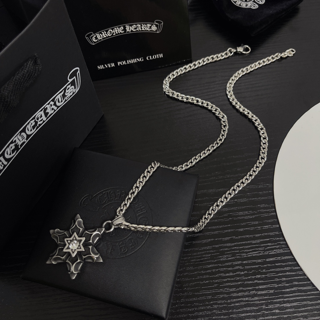 【CHROME HEARTS】ネックレス、新しいネックレス万能シンプルファッションオーナメント  241014-BRAND OFF