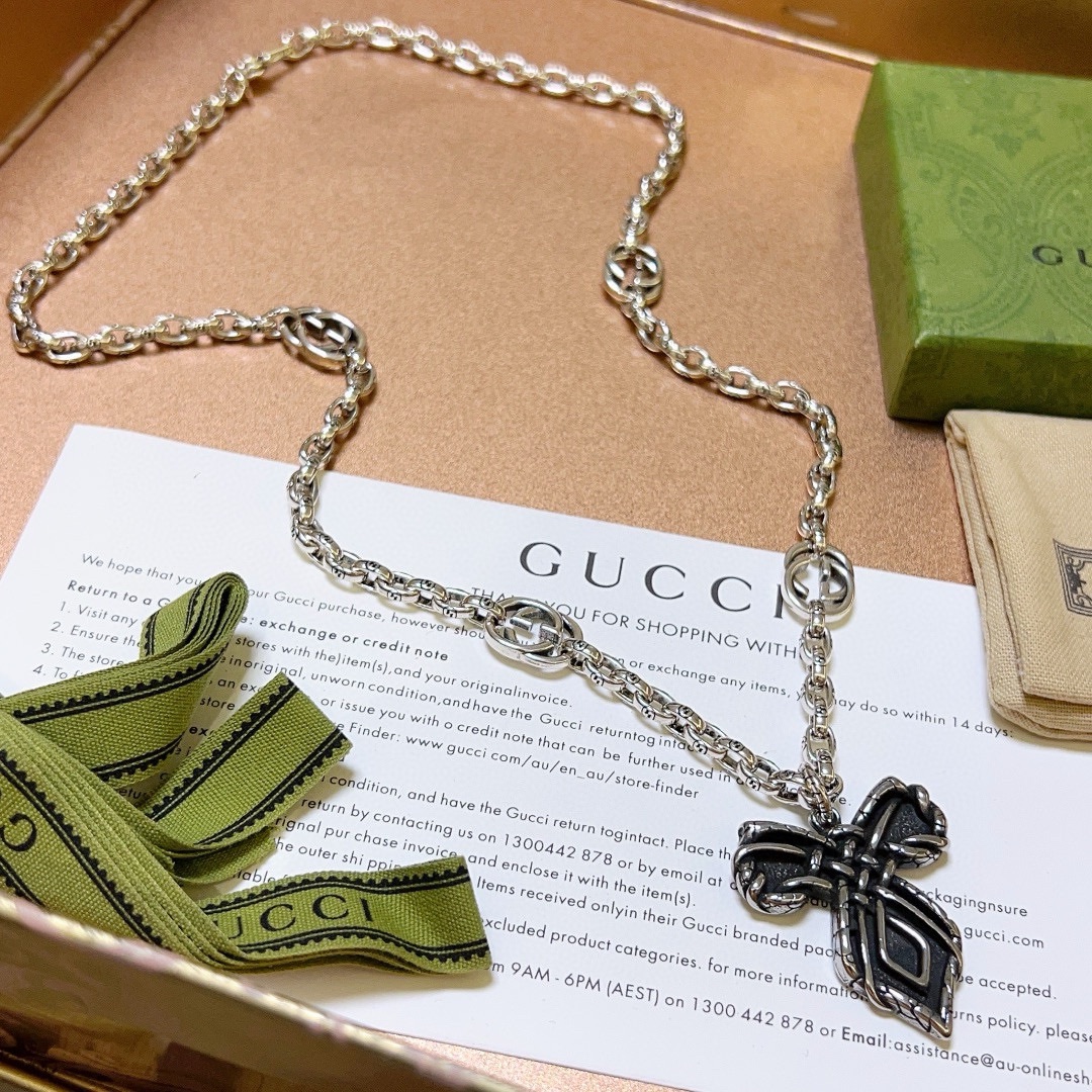 【GUCCI】ネックレス、新しいネックレス万能シンプルファッションオーナメント241015-BRAND OFF