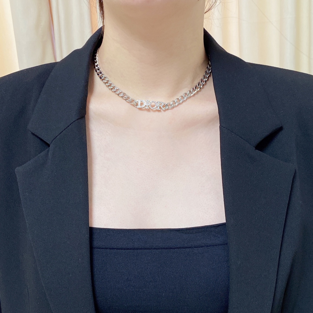 【2026】【DIOR】ネックレス、新しいネックレス万能シンプルファッションオーナメント-BRAND OFF