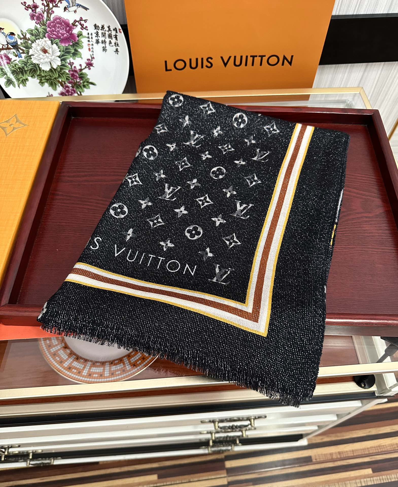 【LV LOUIS VUITTON ルイ·ヴィトン】 スカーフ 100*200cm  241107-BRAND OFF