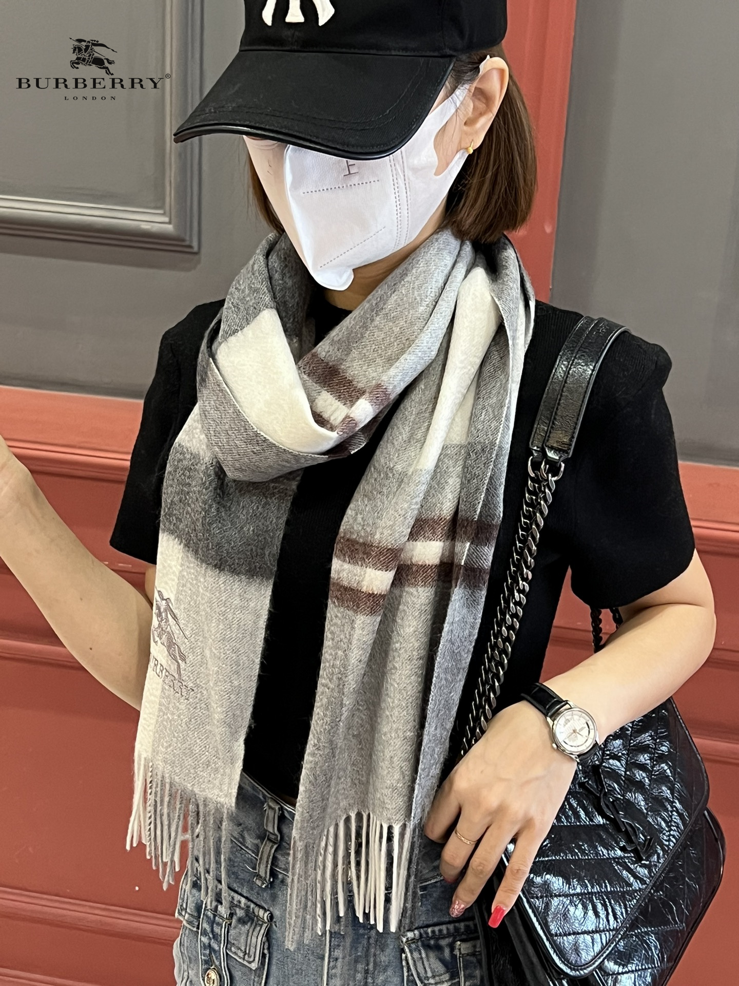 【BURBERRY  バーバリー】スカーフ32*180CM  241108-BRAND OFF
